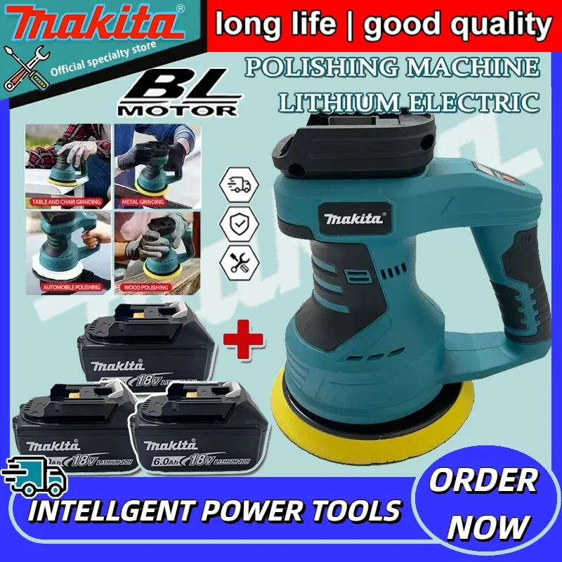 Makita 8 Gears Adjustable Auto Electric Waxing Sanding Sealing Cordless Car Polisher Glaze Tool Rechargeable Polisher 20V
Makita 8 Gears Adjustable Auto Electric Waxing Sanding Sealing Cordless Car Polisher Glaze Tool Rechargeable Polisher 20V