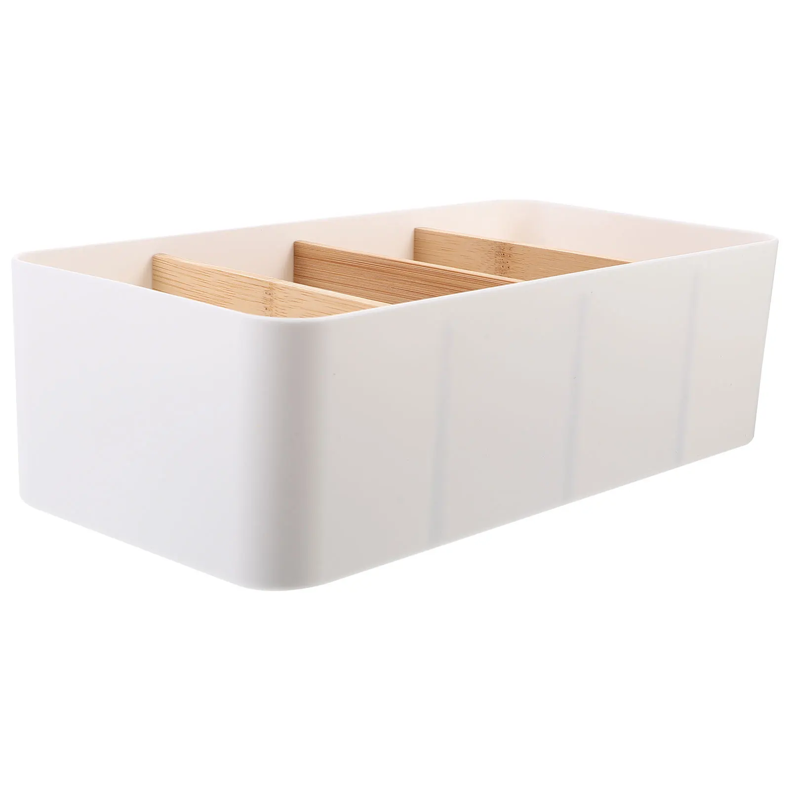 Bamboo Wooden Storage Box Detachable Design Desktop ganizer White PP Material Multi Grid Case Small Size Round Edges
Bamboo Wooden Storage Box Detachable Design Desktop ganizer White PP Material Multi Grid Case Small Size Round Edges