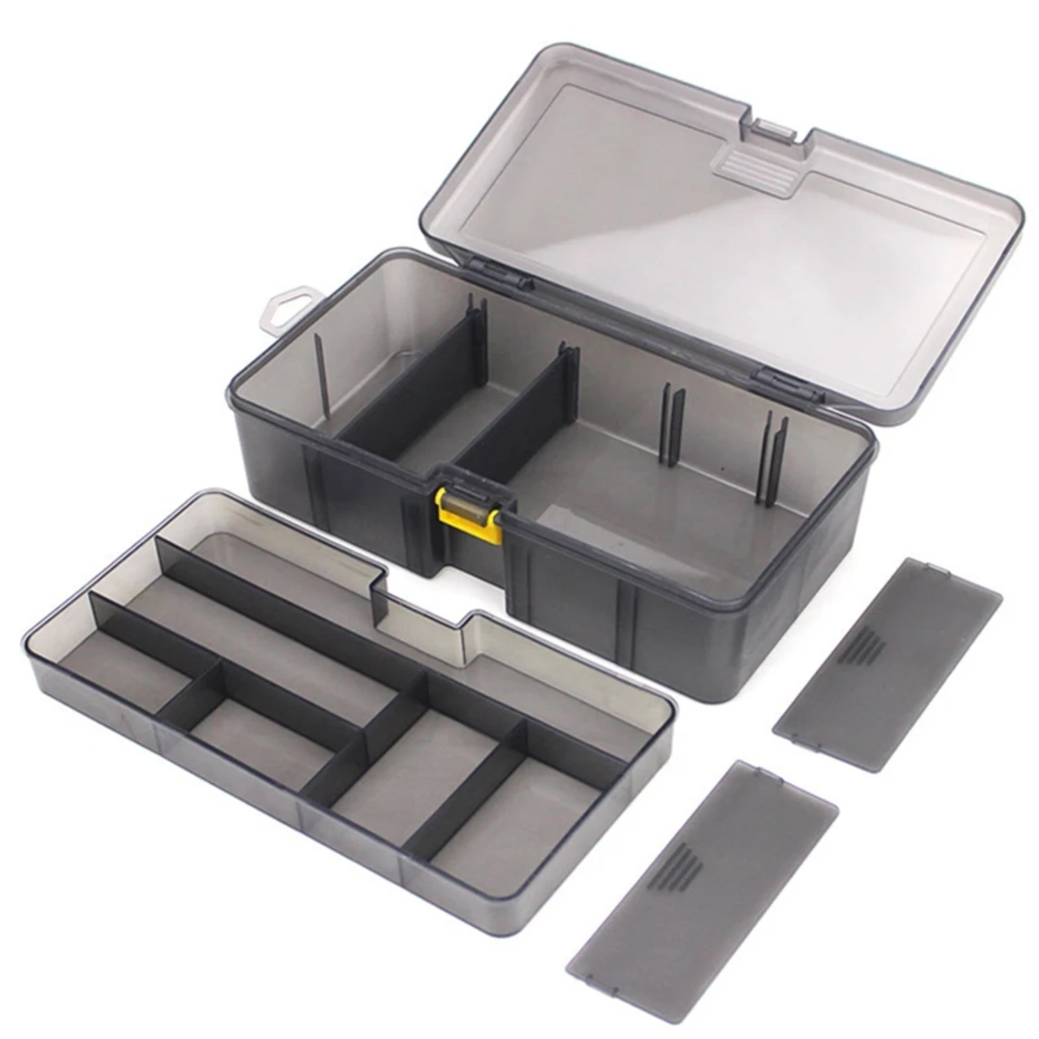 Large Capacity Double Layer Fishing Tackle Box Waterproof Plastic Lures Hook Minnow Bait Flip Cover Case Portable
Large Capacity Double Layer Fishing Tackle Box Waterproof Plastic Lures Hook Minnow Bait Flip Cover Case Portable