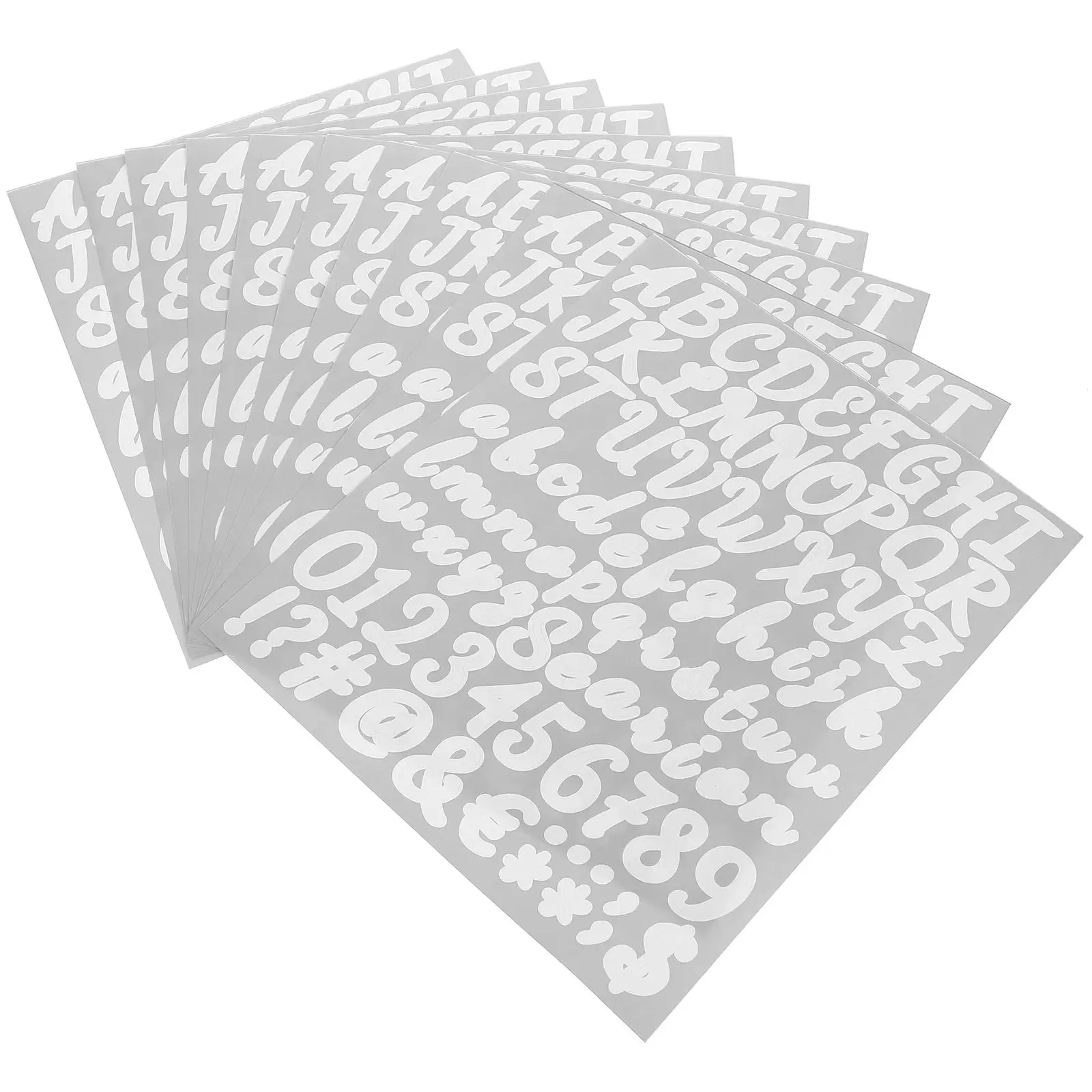 10 Sheets Handwritten Vinyl Letter Number Stickers for Crafts PVC Self Adhesive Clear Alphabet Decals Scrapbook Supplies
10 Sheets Handwritten Vinyl Letter Number Stickers for Crafts PVC Self Adhesive Clear Alphabet Decals Scrapbook Supplies