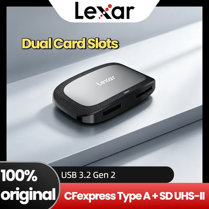 Original Lexar 8K CFexpress Type A SD Card Reader 10Gbps USB 3.2 Gen 2 Type C 2 in 1 Hi Speed Reader for Photographer Gift
Original Lexar 8K CFexpress Type A SD Card Reader 10Gbps USB 3.2 Gen 2 Type C 2 in 1 Hi Speed Reader for Photographer Gift
