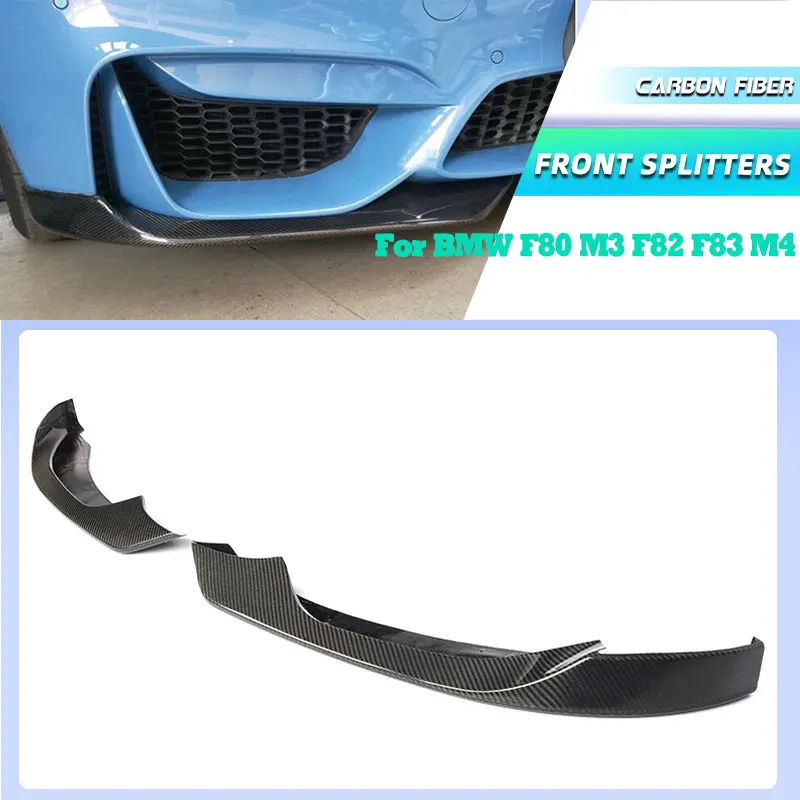 Carbon Fiber Car Front Bumper Splitters for BMW F80 M3 F82 F83 M4 2014-2019 Racing Front Apron Lip Splitters Flaps Body Kits
Carbon Fiber Car Front Bumper Splitters for BMW F80 M3 F82 F83 M4 2014-2019 Racing Front Apron Lip Splitters Flaps Body Kits