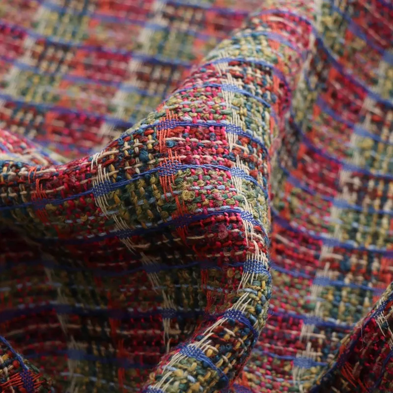 Ethnic Style Wool Woven Tweed Fabric Autumn Winter Women's Chanel-Style Coat & Dress Material DIY Cloth for Clothing Making
Ethnic Style Wool Woven Tweed Fabric Autumn Winter Women's Chanel-Style Coat & Dress Material DIY Cloth for Clothing Making