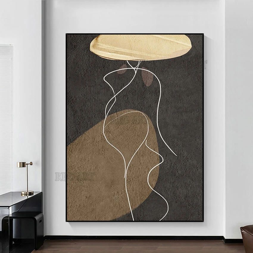 Handmade Modern Gallery Art Large Size Murals Canvas Oil Painting Wall Poster Lines Picture Artwork For Hotel Decoration
Handmade Modern Gallery Art Large Size Murals Canvas Oil Painting Wall Poster Lines Picture Artwork For Hotel Decoration