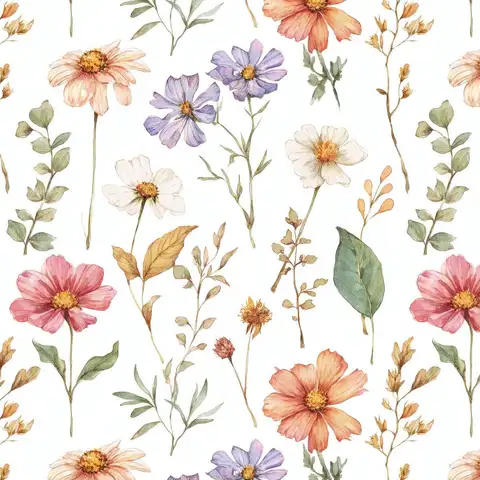 Floral Peel and Stick Wallpaper Boho Self-Adhesive Wall Paper Modern Multicolor Flower Removable Contact Paper for Bedroom