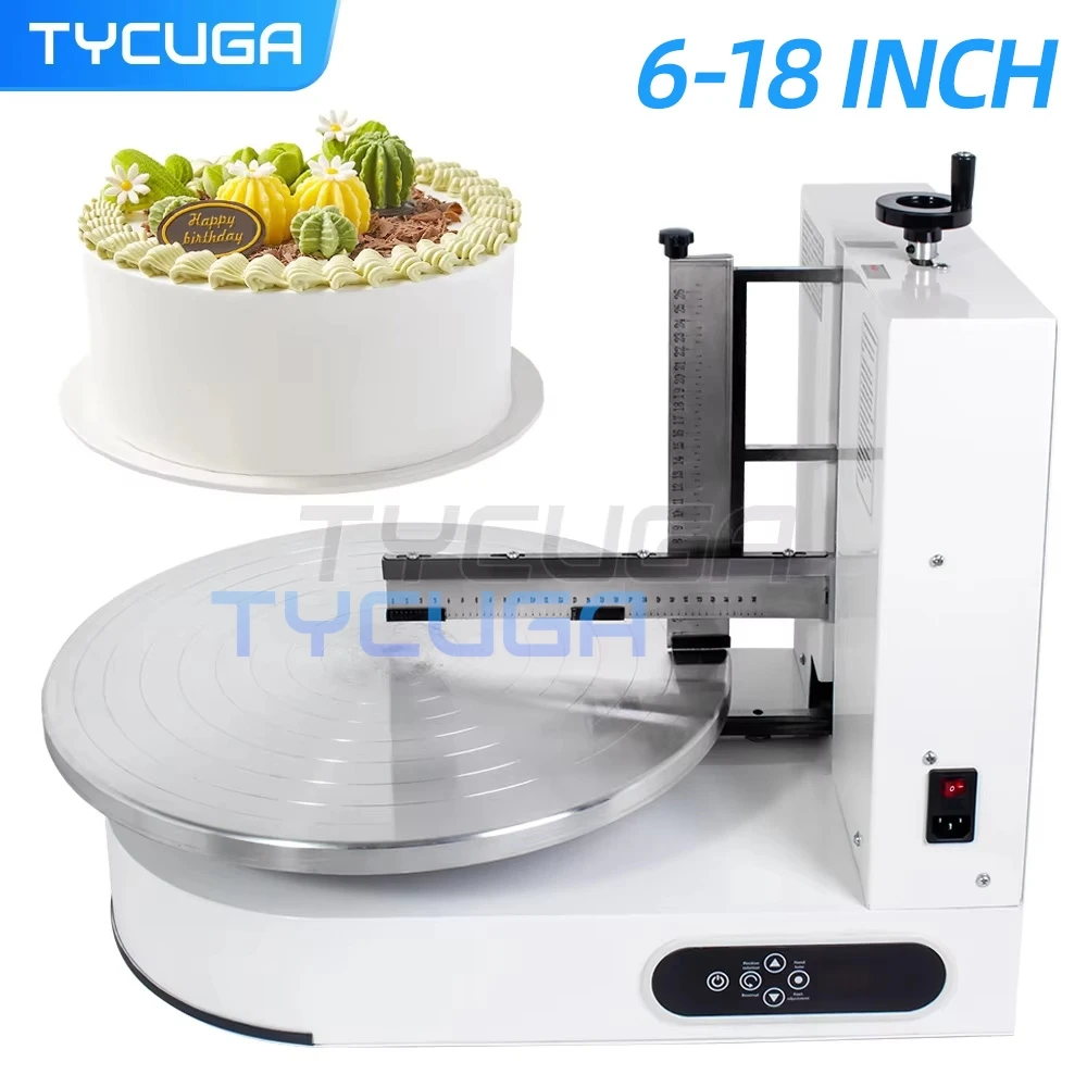 6-18 Inch Big Birthday Cake Cream Icing Coating Machine 110V/220V Bread Wedding Cake Cream Butter Spreading Daubing Icing Maker
6-18 Inch Big Birthday Cake Cream Icing Coating Machine 110V/220V Bread Wedding Cake Cream Butter Spreading Daubing Icing Maker