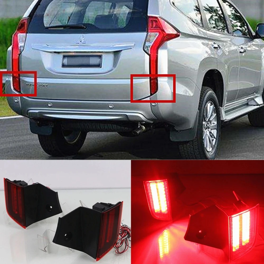 2PCS Reflector For Mitsubishi Montero Pajero Sport 2015 2016 2017 2018 Car LED Rear Fog Lamp Bumper Light Brake Light
2PCS Reflector For Mitsubishi Montero Pajero Sport 2015 2016 2017 2018 Car LED Rear Fog Lamp Bumper Light Brake Light