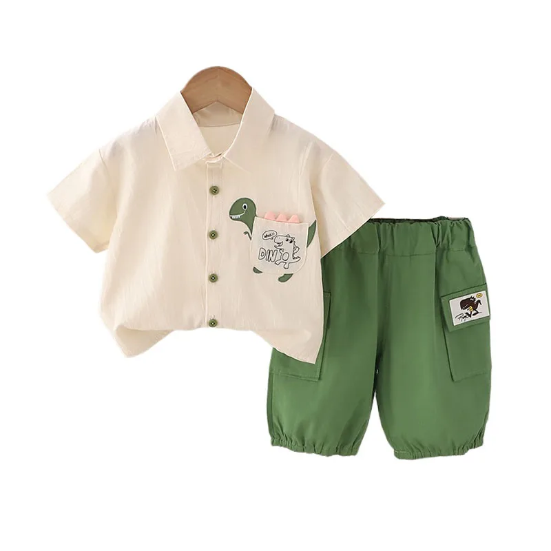 2 Piece New Baby Boy Summer Clothes 2025 Korean Dinosaur Pocket Short Sleeve Shirts and Shorts Kids Boys Outfits Children's Sets
2 Piece New Baby Boy Summer Clothes 2025 Korean Dinosaur Pocket Short Sleeve Shirts and Shorts Kids Boys Outfits Children's Sets