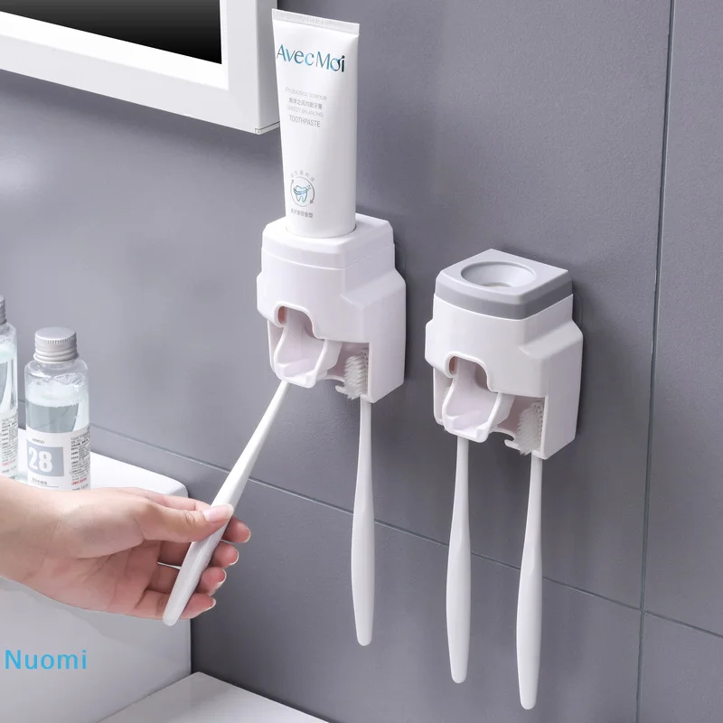 Automatic Toothpaste Dispenser Set Wall-Mounted Extruder Plastic No-Punch Lazy Man Toothbrush Holder Bathroom Accessories Gadget
Automatic Toothpaste Dispenser Set Wall-Mounted Extruder Plastic No-Punch Lazy Man Toothbrush Holder Bathroom Accessories Gadget