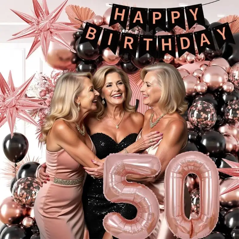 Rose Gold Happy Birthday Balloon Set For Party Decorations Family Gatherings X3UC
Rose Gold Happy Birthday Balloon Set For Party Decorations Family Gatherings X3UC