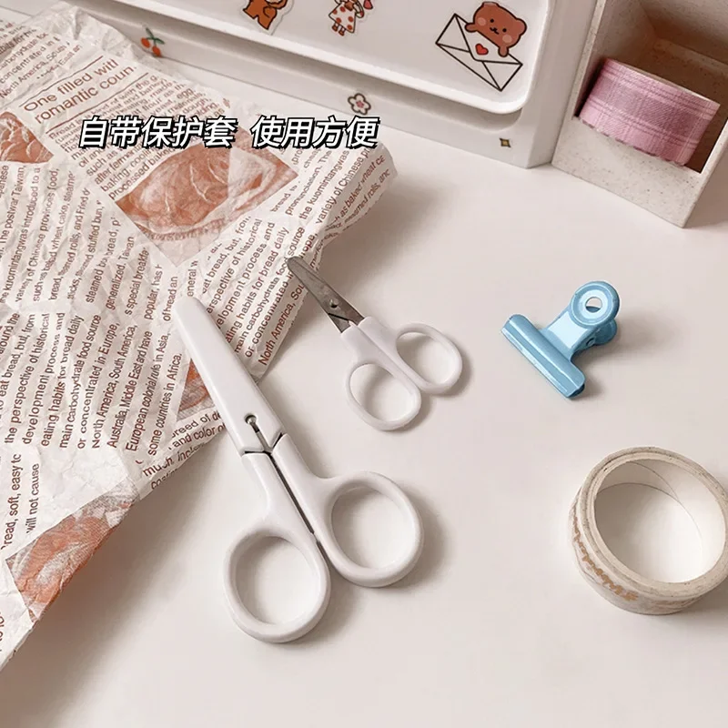 10pcs Mini White Color Scissor INS Style Portable Stainless Steel Blade Cutter for Paper Handwork Stationery Office School Gift
10pcs Mini White Color Scissor INS Style Portable Stainless Steel Blade Cutter for Paper Handwork Stationery Office School Gift