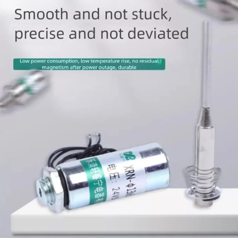 DC Tubular Electromagnet Solenoid Coil Column Type Pushable Self-Reset XRN-13X30TL 23W Stroke 6mm for Electronic Devices D12V 24
DC Tubular Electromagnet Solenoid Coil Column Type Pushable Self-Reset XRN-13X30TL 23W Stroke 6mm for Electronic Devices D12V 24