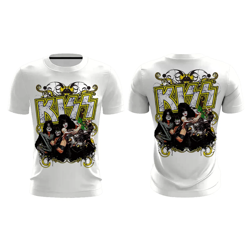 Kiss Band popular T shirt 3D printing Fashion Rock Men Women Clothes Quick-drying breathable loose summer new Short Sleeve tops
Kiss Band popular T shirt 3D printing Fashion Rock Men Women Clothes Quick-drying breathable loose summer new Short Sleeve tops
