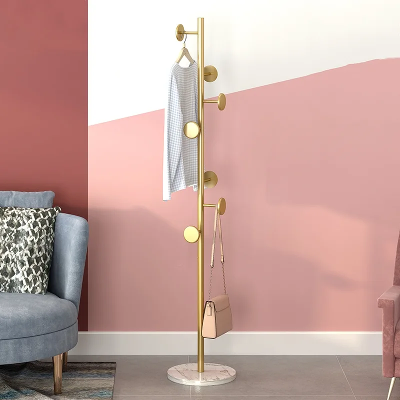 Marble and Iron Floor Standing Coat Rack for Home Bedroom Use Simple Modern Clothing Hanger with Storage Space
Marble and Iron Floor Standing Coat Rack for Home Bedroom Use Simple Modern Clothing Hanger with Storage Space