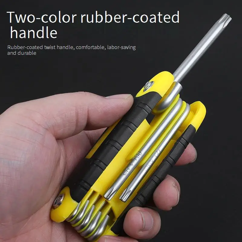 hand tools Foldable Hex Key Wrench Set Metric Imperial Allen Wrench Torx Screwdriver Combination Hand Repair Tools
hand tools Foldable Hex Key Wrench Set Metric Imperial Allen Wrench Torx Screwdriver Combination Hand Repair Tools