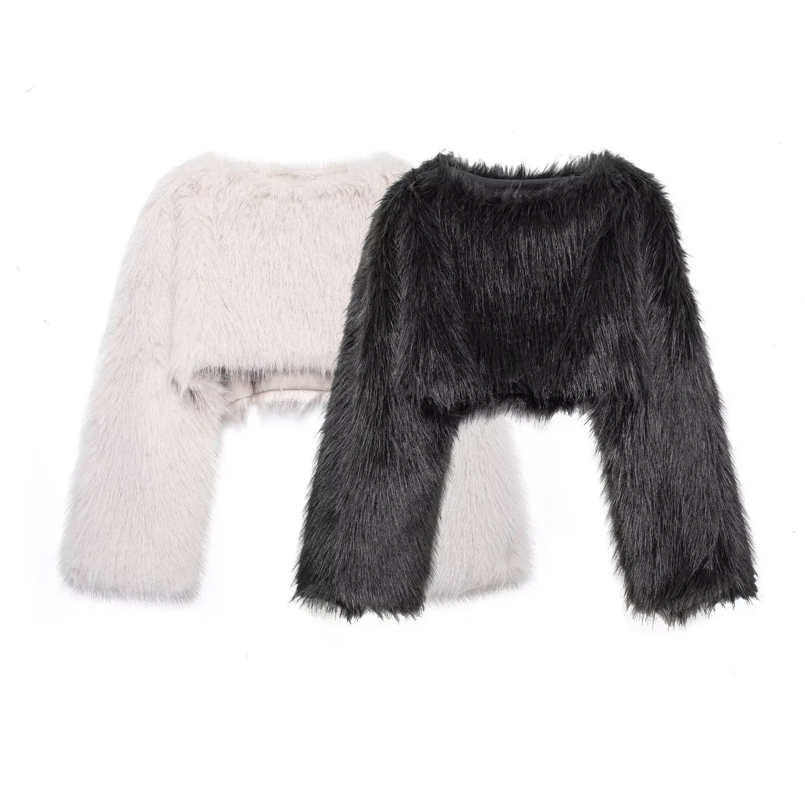 New Foreign Trade Women's Clothing European And American Style Fashionable Simple Short Synthetic Fur Effect Hoodie
New Foreign Trade Women's Clothing European And American Style Fashionable Simple Short Synthetic Fur Effect Hoodie
