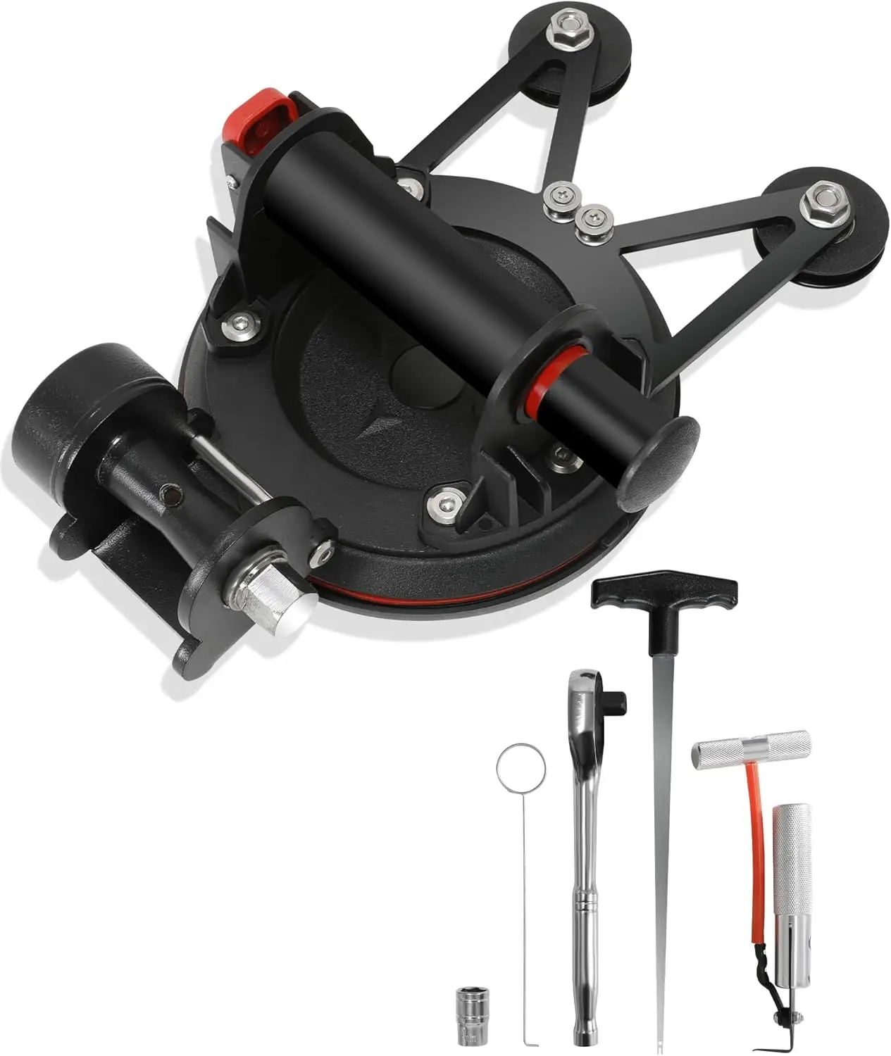 Auto Windshield Glass Removal Tool Kit with Locking Function, Dual-Cutting, Threader & Cutter for Cars and Trucks