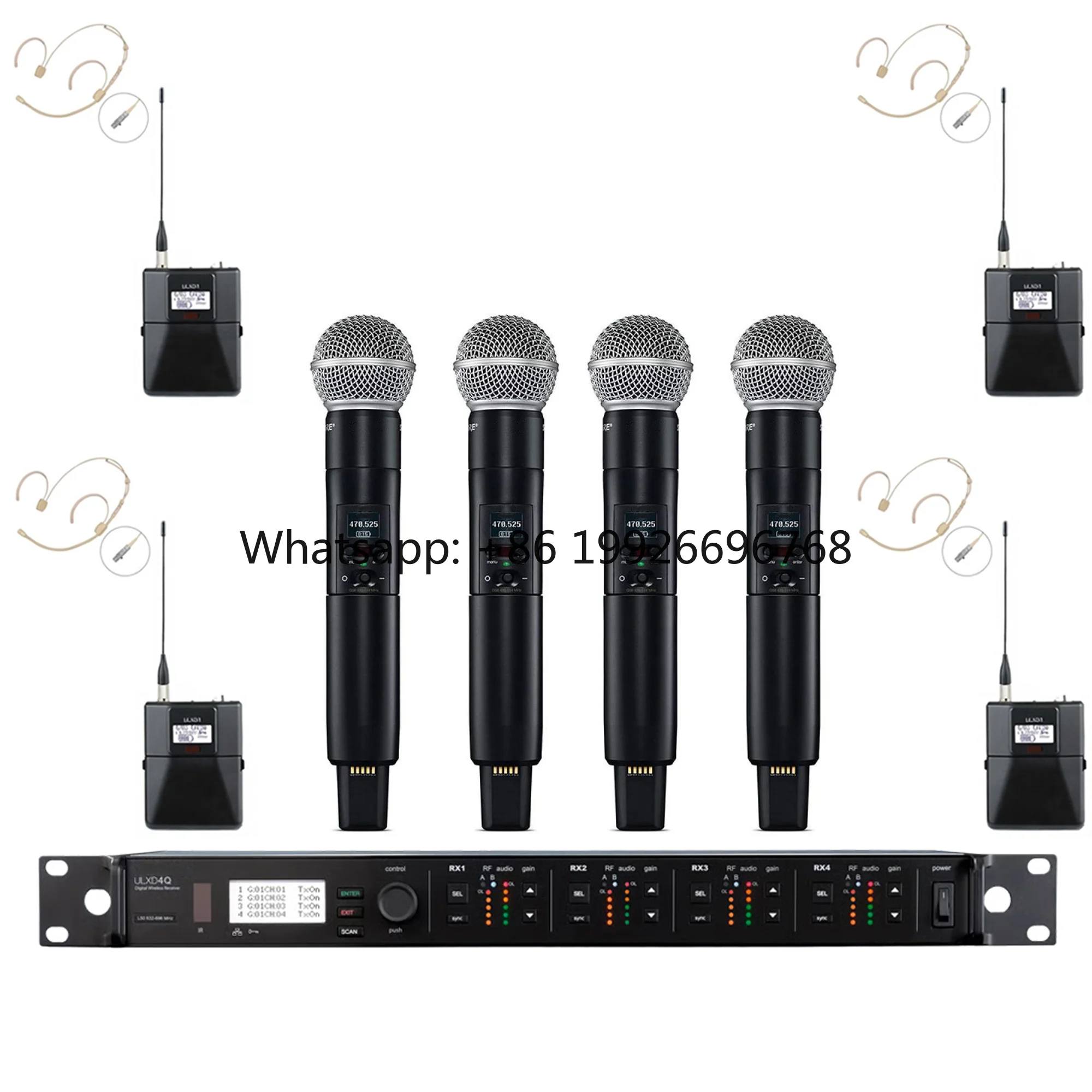 ULXD4Q4 Channel BETA58A ULXD1 Handheld Lavalier Microphone Church Specific UHF Microphone
ULXD4Q4 Channel BETA58A ULXD1 Handheld Lavalier Microphone Church Specific UHF Microphone
