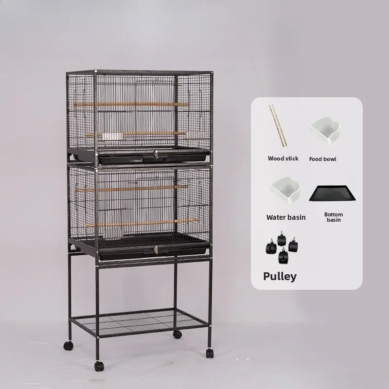 Multi-Level Bird Cage for Parrots Spacious Aviary for Cockatiels and Lovebirds Large Breeding Habitat Indoor Durable Flight Cage 
Multi-Level Bird Cage for Parrots Spacious Aviary for Cockatiels and Lovebirds Large Breeding Habitat Indoor Durable Flight Cage