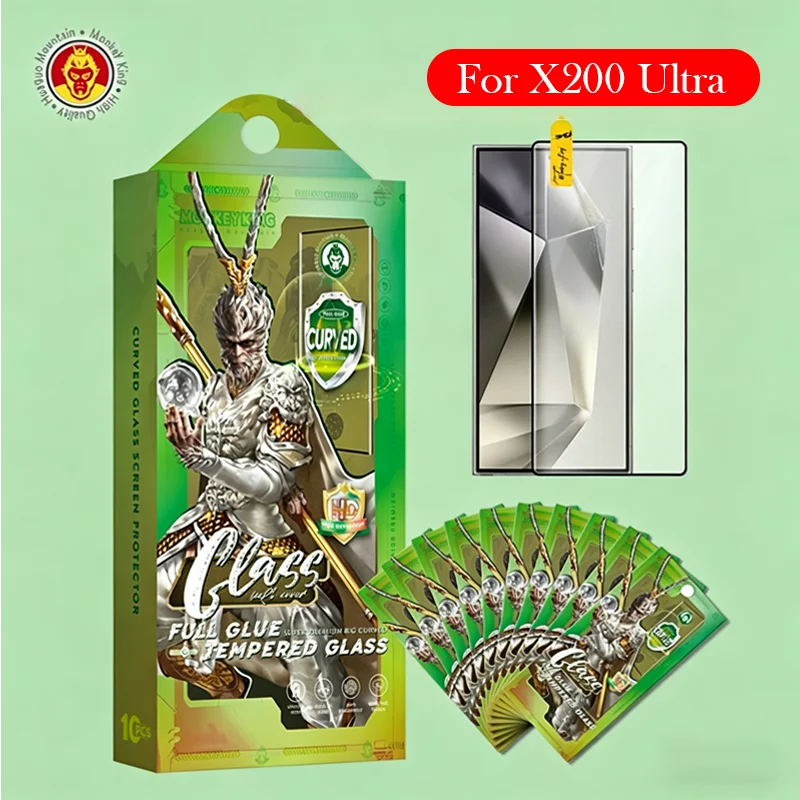 2PC Monkey King Full Glue Tempered Glass For VIVO X200 Ultra Screen Protector for Oneplusus 13 5g
2PC Monkey King Full Glue Tempered Glass For VIVO X200 Ultra Screen Protector for Oneplusus 13 5g