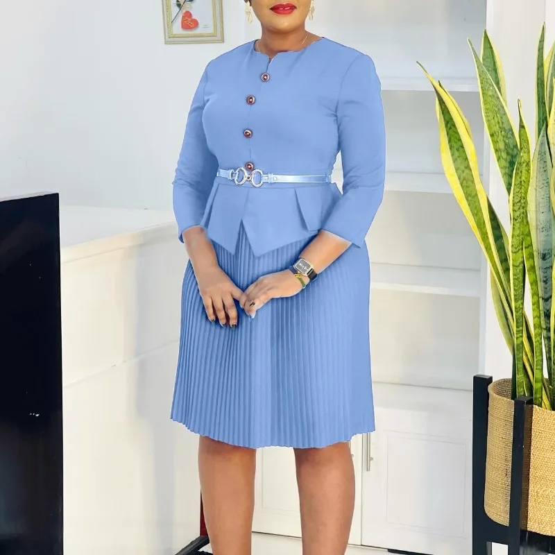 Women's clothing new summer fashion casual temperament seven sleeve fashionable temperament elegant pleated dress
Women's clothing new summer fashion casual temperament seven sleeve fashionable temperament elegant pleated dress