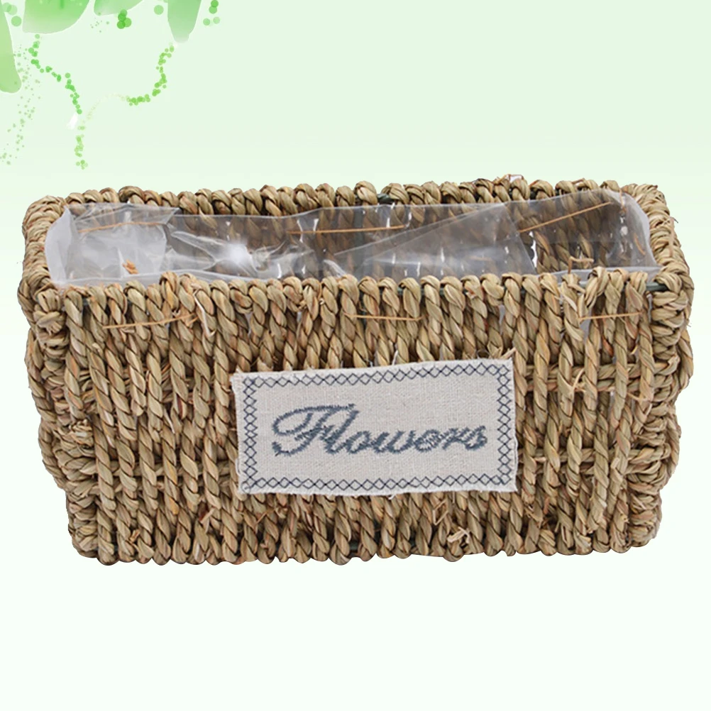 Straw Flower Waterproof Wicker Storage Hand Woven Rattan Container for Home Garden Indoor Outdoor Use Succulent
Straw Flower Waterproof Wicker Storage Hand Woven Rattan Container for Home Garden Indoor Outdoor Use Succulent
