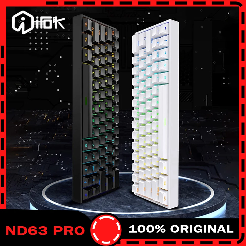 Irok Nd63 Pro Mechanical Keyboard Wired Magnetic Switch Hotswap Rgb E-Sports Customize Keyboard For Accessories Office Gaming
Irok Nd63 Pro Mechanical Keyboard Wired Magnetic Switch Hotswap Rgb E-Sports Customize Keyboard For Accessories Office Gaming