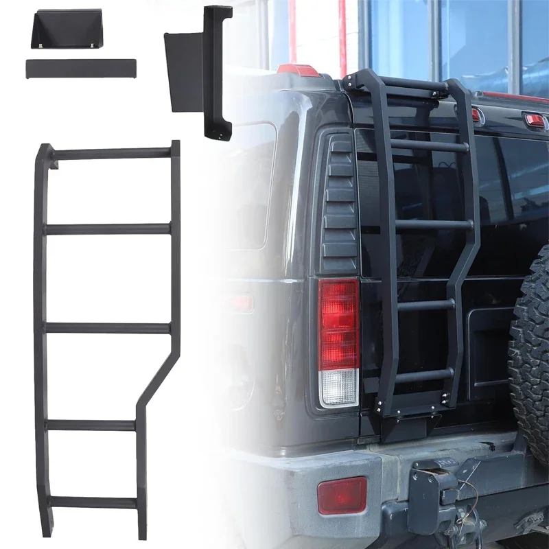 Universal OEM aluminum car rear door ladder tailgate ladder for Hummer H2 2003-2009 tailgate mounted ladder car accessories
Universal OEM aluminum car rear door ladder tailgate ladder for Hummer H2 2003-2009 tailgate mounted ladder car accessories