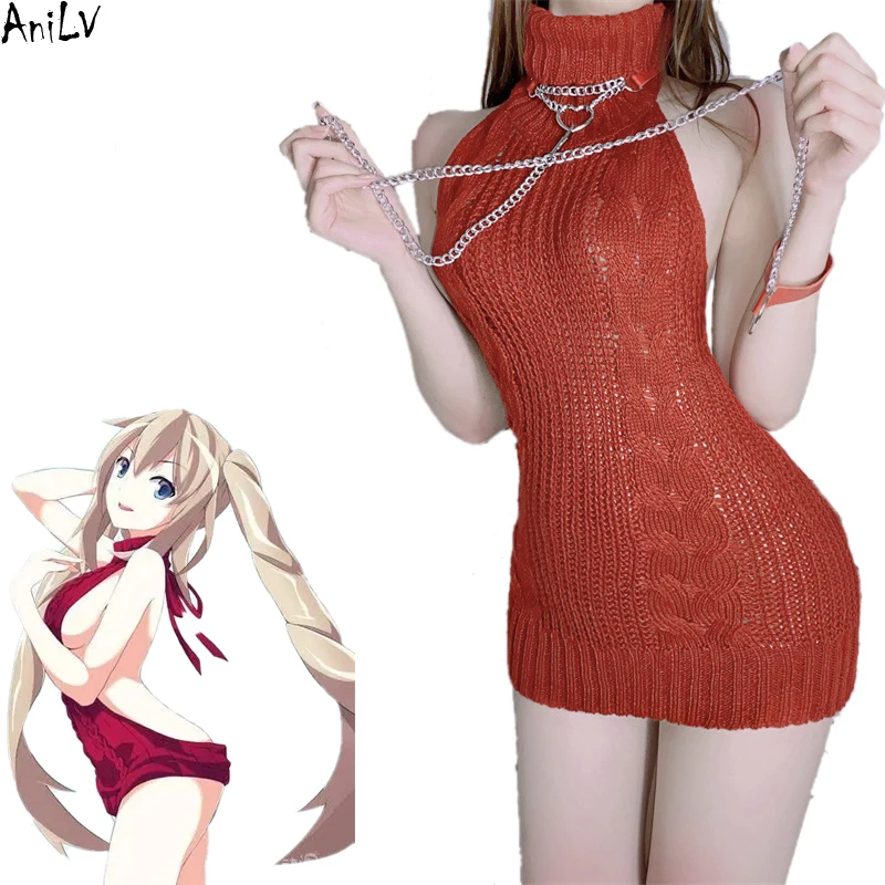 AniLV Japanese Anime Girl Matsuura Kanan Halter Sweater Backless Dress Uniform Cosplay Costume
AniLV Japanese Anime Girl Matsuura Kanan Halter Sweater Backless Dress Uniform Cosplay Costume