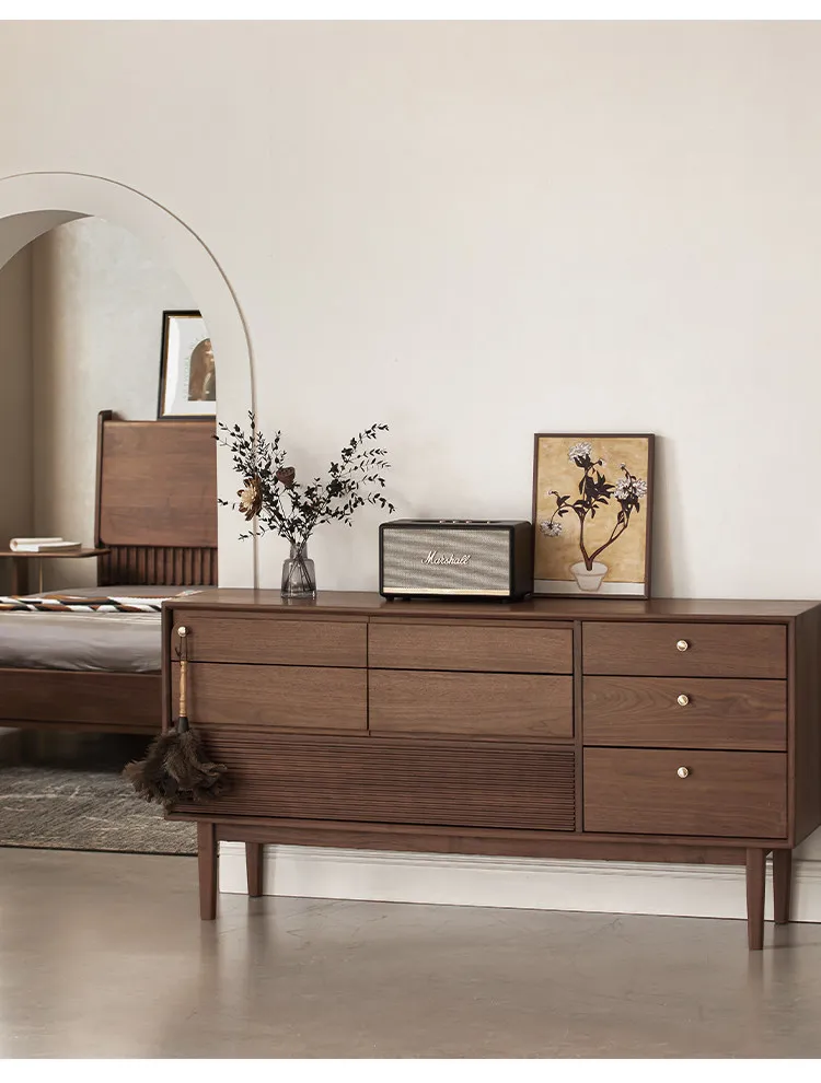 HYS North American Black Walnut Eight-bucket Cabinet Bedroom Medieval Storage Furniture Six Bed End Cabinet All Solid Wood
HYS North American Black Walnut Eight-bucket Cabinet Bedroom Medieval Storage Furniture Six Bed End Cabinet All Solid Wood