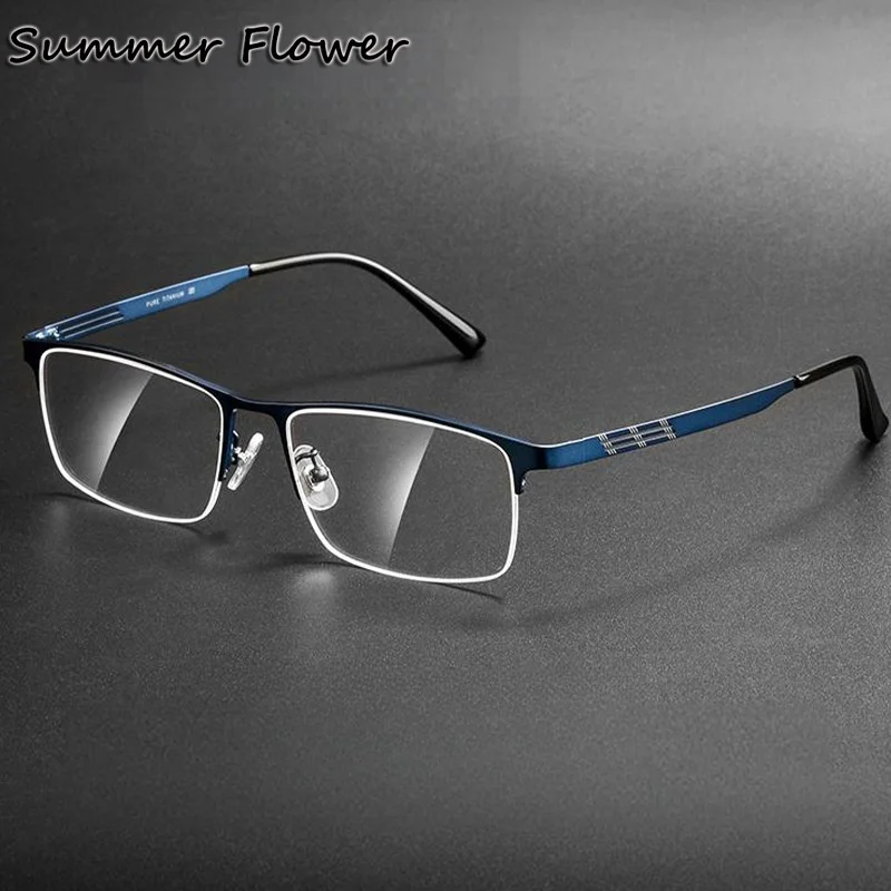 High Quality Eyeglasses Man Pure Titanium Spectacle for Prescription Lens Myopia Reading Gafas Male Fashion Ultra Light Frame
High Quality Eyeglasses Man Pure Titanium Spectacle for Prescription Lens Myopia Reading Gafas Male Fashion Ultra Light Frame