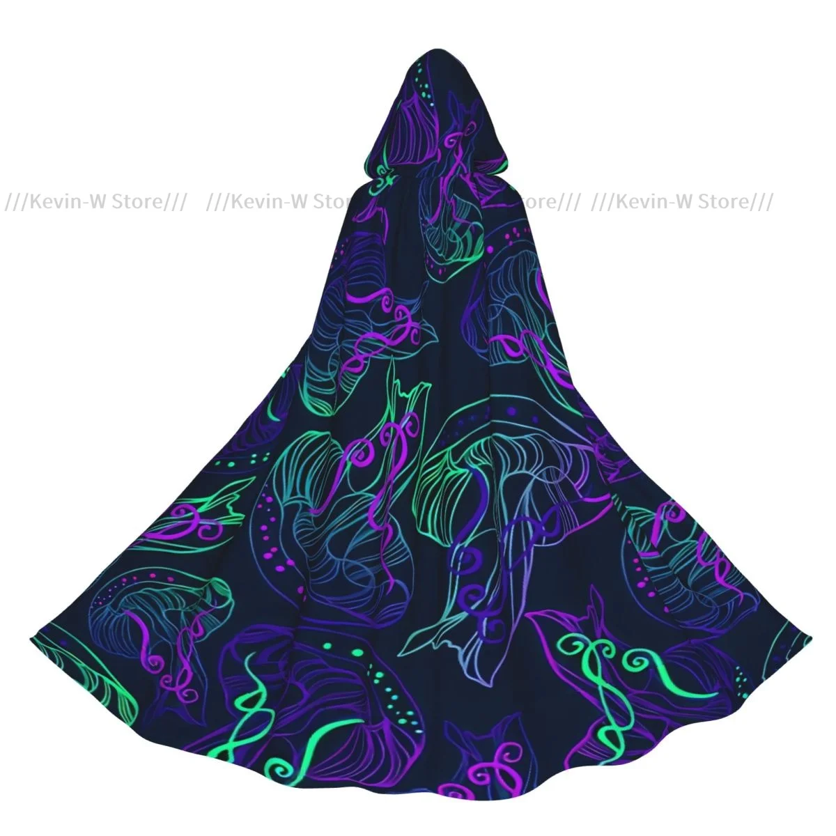 Jellyfish Pattern Hooded Cloak Polyester Unisex Witch Cape Costume Accessory
Jellyfish Pattern Hooded Cloak Polyester Unisex Witch Cape Costume Accessory