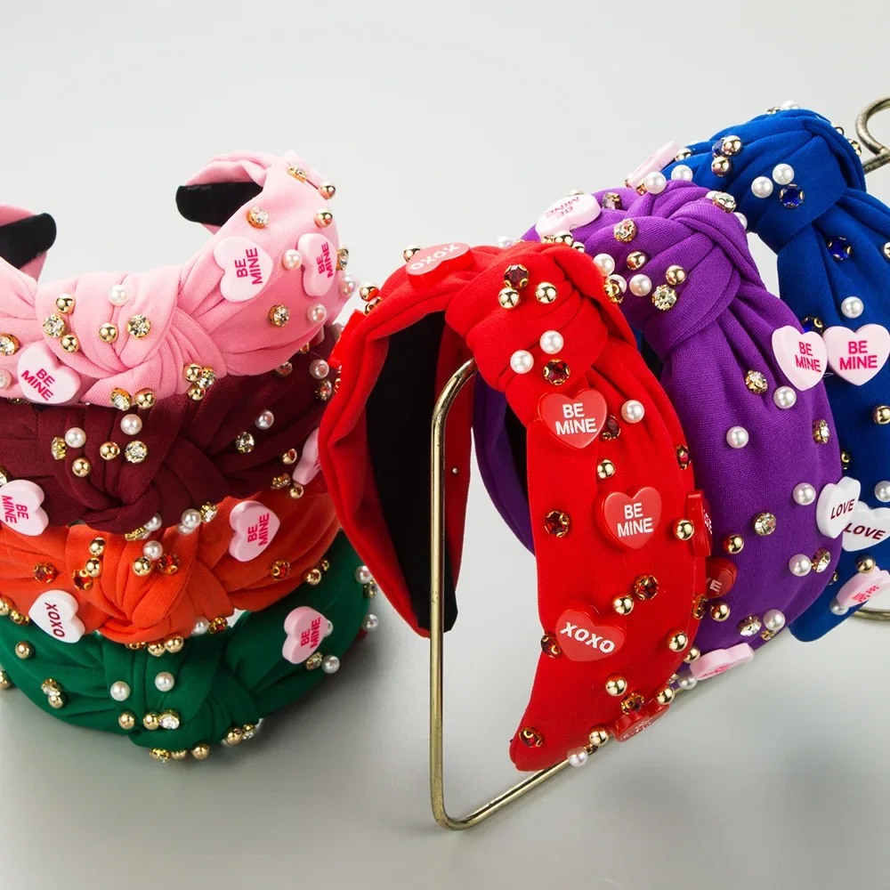 Sweet Valentine Heart Letter Band Padded Knotted Hairband Sparkling Rhinestone Birthday Headwear Statement Party Accessory
Sweet Valentine Heart Letter Band Padded Knotted Hairband Sparkling Rhinestone Birthday Headwear Statement Party Accessory