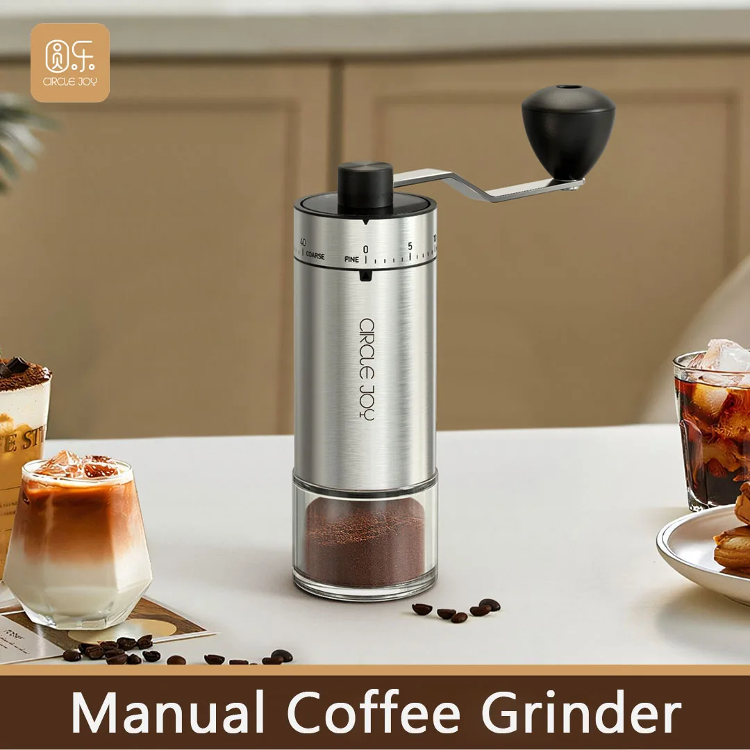 CircleJoy Manual Coffee Grinder Stainless Steel Ceramic CoffeeBean Grinding 40 Gear Digital Adjustment Handheld Portable Mill
CircleJoy Manual Coffee Grinder Stainless Steel Ceramic CoffeeBean Grinding 40 Gear Digital Adjustment Handheld Portable Mill