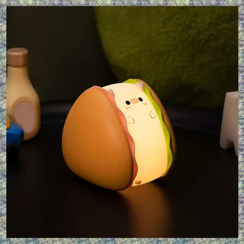 WON Burger Piggy Silicone Night Light, Night Lights, LED Squishy Novelty Animal Cute Gifts -3 Brightness Levels,Touch Sensor
WON Burger Piggy Silicone Night Light, Night Lights, LED Squishy Novelty Animal Cute Gifts -3 Brightness Levels,Touch Sensor