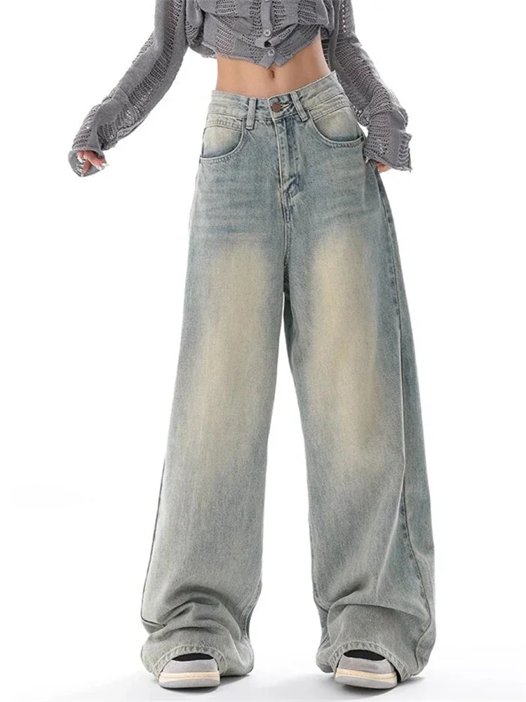 Women's American Vintage Washed Thin Jeans Street Casual Neutral StyleY2K Blue Denim Trousers Female High Waist Straight Jeans
Women's American Vintage Washed Thin Jeans Street Casual Neutral StyleY2K Blue Denim Trousers Female High Waist Straight Jeans