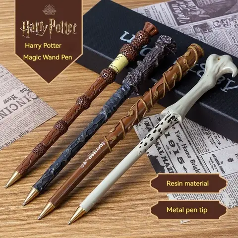 New Popular Potter Magic Pen Resin Wand Pen Student Creative Writing Stationery Boys Girls Birthday Gifts School Supplies
