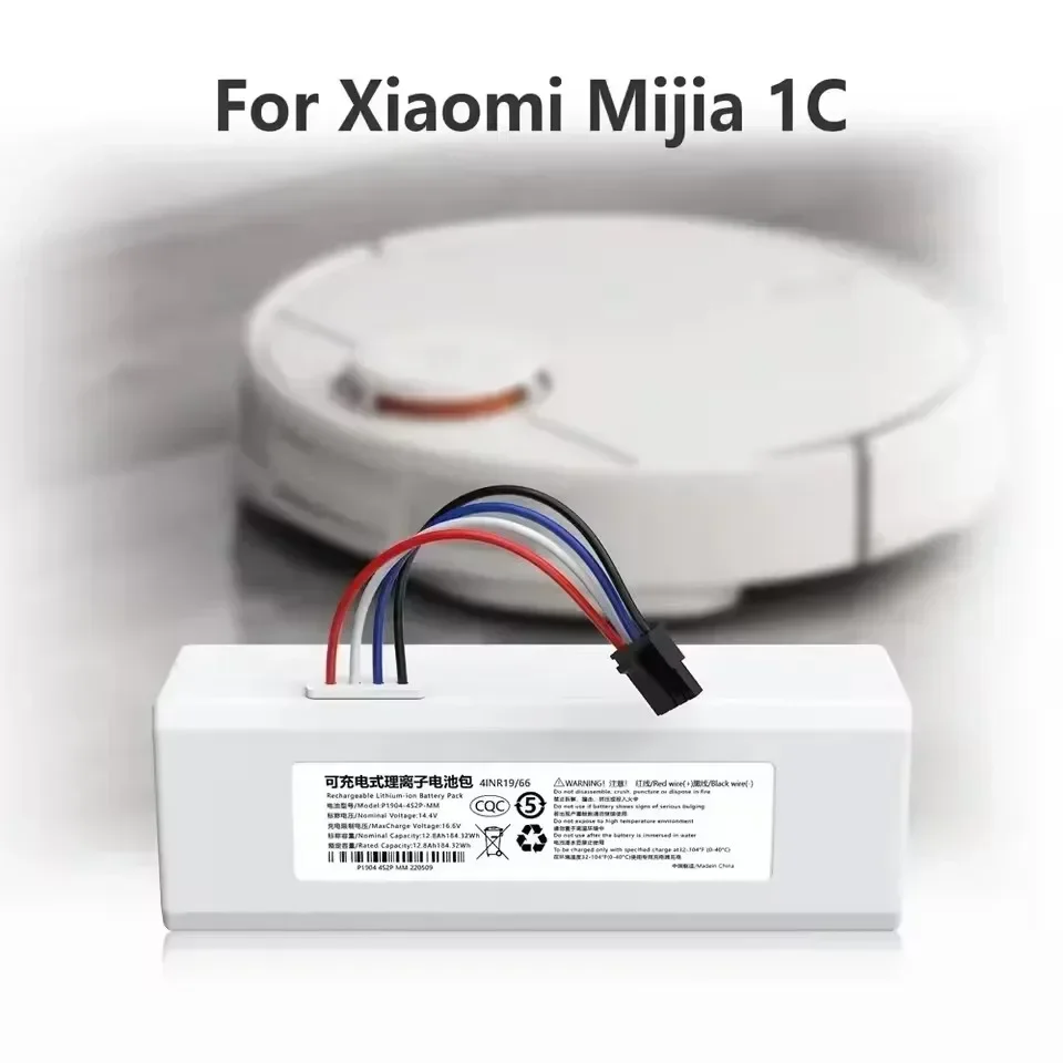12800mAh Li-ion Battery P1904-4S2P-MM–Durable Power Supply Replacement Accessory for Xiaomi Mijia 1C STYTJ01ZHM Robot Vacuum Mop
12800mAh Li-ion Battery P1904-4S2P-MM–Durable Power Supply Replacement Accessory for Xiaomi Mijia 1C STYTJ01ZHM Robot Vacuum Mop