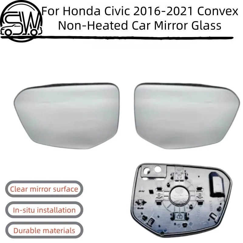 For Honda Civic 2016-2021 Convex Non-Heated Wide Angle View Car Mirror Glass With Warning
For Honda Civic 2016-2021 Convex Non-Heated Wide Angle View Car Mirror Glass With Warning