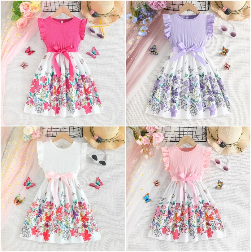 Flower Girls Dress 2025 New Summer Flying sleeves for Children Kids Princess Skirt Sweet Clothes Kids Dress Fashion
Flower Girls Dress 2025 New Summer Flying sleeves for Children Kids Princess Skirt Sweet Clothes Kids Dress Fashion