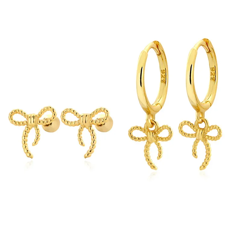 INZATT Real 925 Sterling Silver Bowknot Flower Mini Stud Earrings for Women Cute Fine Jewelry Light Luxury 14K Gold Accessories
INZATT Real 925 Sterling Silver Bowknot Flower Mini Stud Earrings for Women Cute Fine Jewelry Light Luxury 14K Gold Accessories