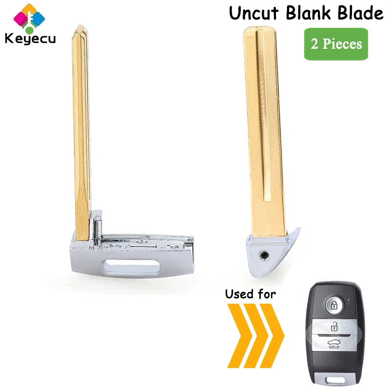KEYECU 2 Pieces Replacement Smart Remote Uncut Insert Emergency Key Blade for Kia Niro 2016 2017 2018 Fob P/N: 95440-G5100
KEYECU 2 Pieces Replacement Smart Remote Uncut Insert Emergency Key Blade for Kia Niro 2016 2017 2018 Fob P/N: 95440-G5100