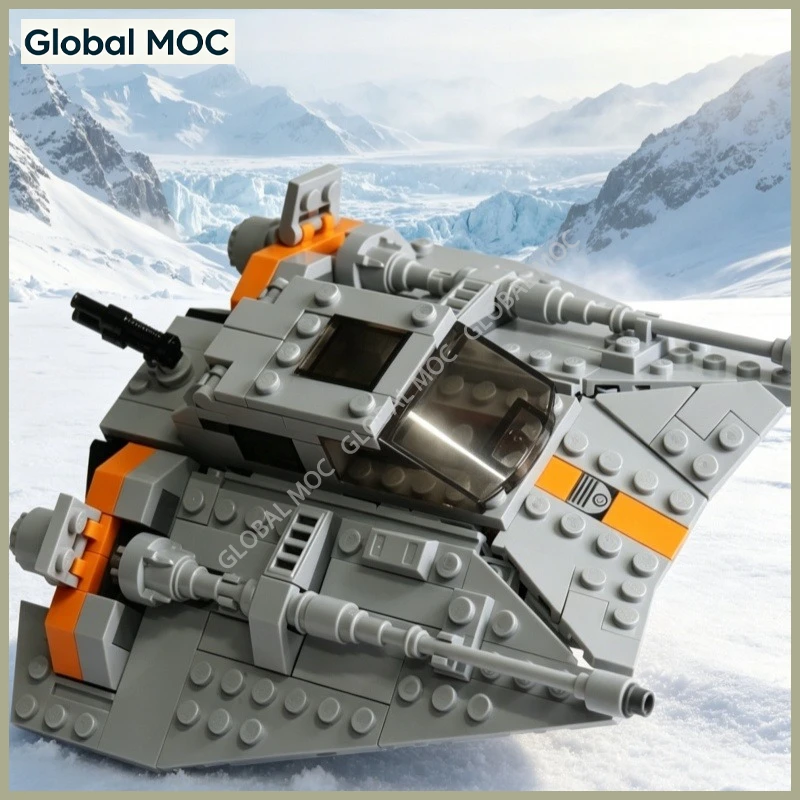 MOC T-47 Snowspeeder Building Blocks Twin Engine Polar Combat Craft Desktop Collectible Display Ornament
MOC T-47 Snowspeeder Building Blocks Twin Engine Polar Combat Craft Desktop Collectible Display Ornament