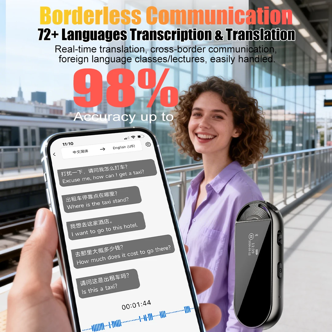 Famue L23AI Portable AI Voice Recorder Pen 72 Languages Translation 20H Recording Noise Reduction for Travel Business Study
Famue L23AI Portable AI Voice Recorder Pen 72 Languages Translation 20H Recording Noise Reduction for Travel Business Study