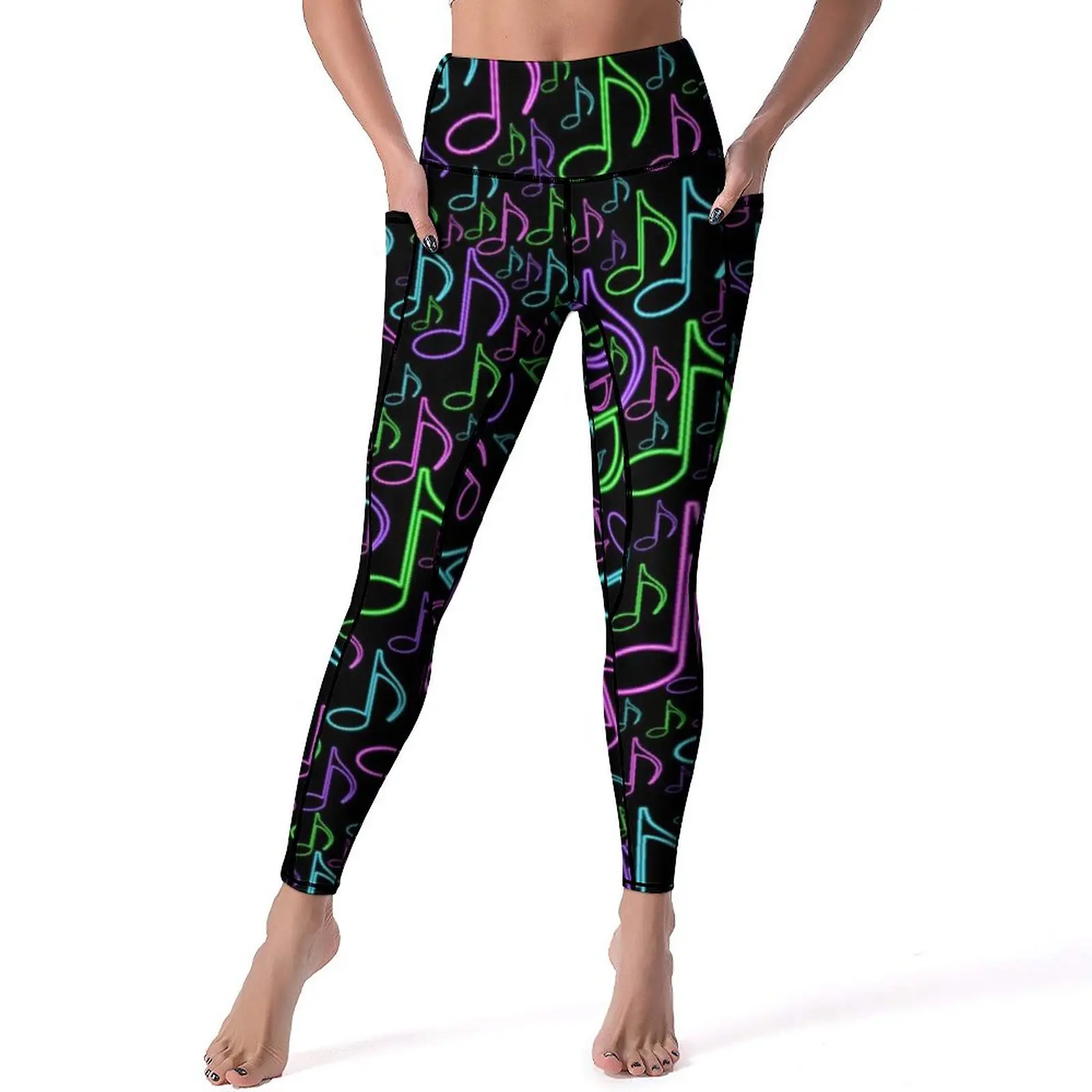 Colorful Music Leggings Eighth Notes Random Print Workout Gym Yoga Pants Push Up Cute Leggins Stretch Graphic
Colorful Music Leggings Eighth Notes Random Print Workout Gym Yoga Pants Push Up Cute Leggins Stretch Graphic