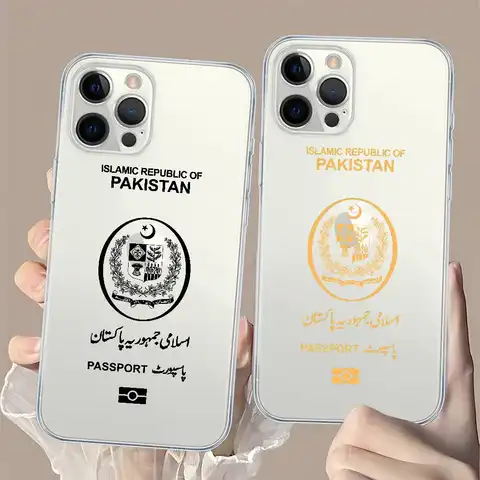 Pakistan Passport Phone Case for iPhone 17 16 15 8 7 6 6S Plus X SE XR XS 14 11 12 13 Mini Pro Max Mobile Case