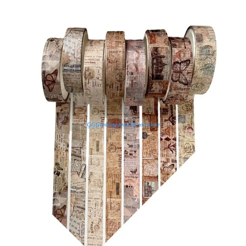 H9EB 8Rolls Scrapbooking Background Decorative Tape Aesthetic Masking Tape for Scrapbooking Journal Photo Album and Wrapping
H9EB 8Rolls Scrapbooking Background Decorative Tape Aesthetic Masking Tape for Scrapbooking Journal Photo Album and Wrapping