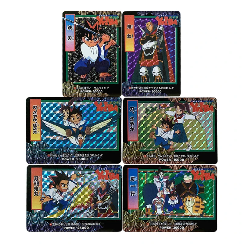 6Pcs/set Diy Self Made Kenyuu Densetsu Yaiba Pp Collection Card Copy Version Grid Flash Anime Card Gift Toys
6Pcs/set Diy Self Made Kenyuu Densetsu Yaiba Pp Collection Card Copy Version Grid Flash Anime Card Gift Toys