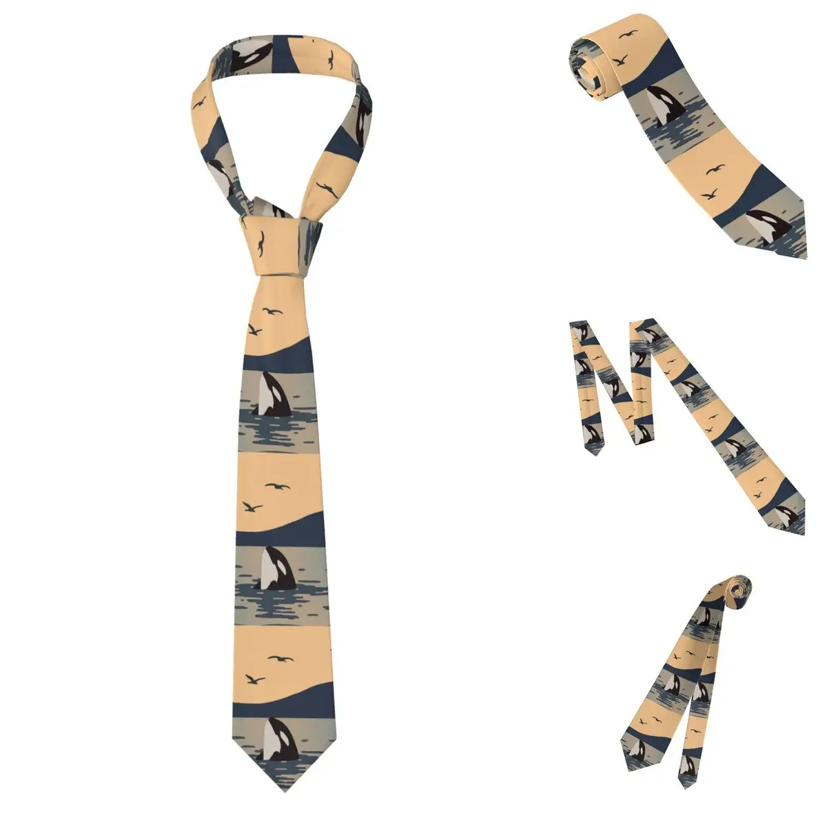 Killer Whale Orca Necktie for Men Silk Polyester 8 cm Neck Ties Wedding Business Tie Casual Gravatas
Killer Whale Orca Necktie for Men Silk Polyester 8 cm Neck Ties Wedding Business Tie Casual Gravatas