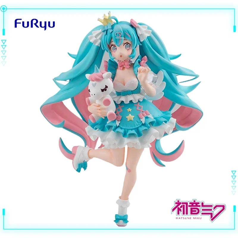 FuRyu Original Genuine Kawaii Anime Girl Vocaloid Singer TENITOL Hatsune Miku Yumekawa Princess Ver 21cm Model Toy Figures Gifts
FuRyu Original Genuine Kawaii Anime Girl Vocaloid Singer TENITOL Hatsune Miku Yumekawa Princess Ver 21cm Model Toy Figures Gifts